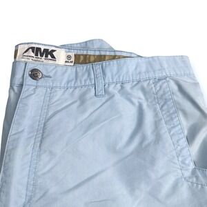 Mountain Khakis AMK Jackson Hole Wyoming Men Size 40x10 Light Blue Chino Shorts